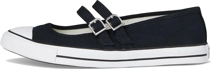 Converse Chuck Taylor All Star Dainty Mary Jane Women's Flat Shoes Black/Egret/Black : 8 B - Medium, Synthetic/Textile - Image 6