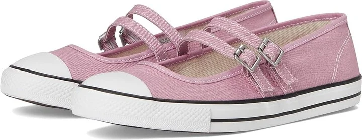 Converse Chuck Taylor All Star Dainty Mary Jane Women's Flat Shoes Cliffside Rose/White/Black : 7.5 B - Medium, Synthetic/Textile