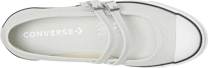 Converse Chuck Taylor All Star Dainty Mary Jane Women's Flat Shoes Rainwashed Grey/White/Black : 9 B - Medium, Synthetic/Textile - Image 2