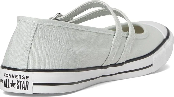 Converse Chuck Taylor All Star Dainty Mary Jane Women's Flat Shoes Rainwashed Grey/White/Black : 9 B - Medium, Synthetic/Textile - Image 4