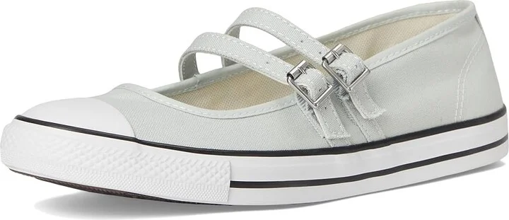 Converse Chuck Taylor All Star Dainty Mary Jane Women's Flat Shoes Rainwashed Grey/White/Black : 9 B - Medium, Synthetic/Textile - Image 5
