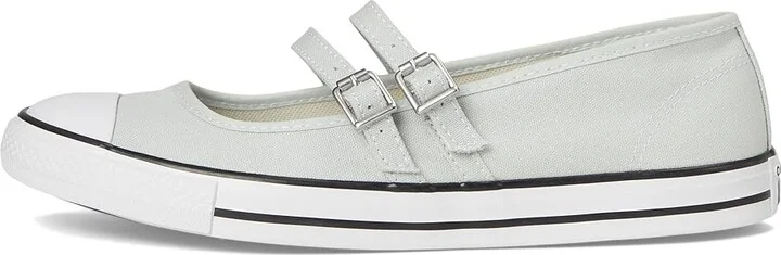 Converse Chuck Taylor All Star Dainty Mary Jane Women's Flat Shoes Rainwashed Grey/White/Black : 9 B - Medium, Synthetic/Textile - Image 6