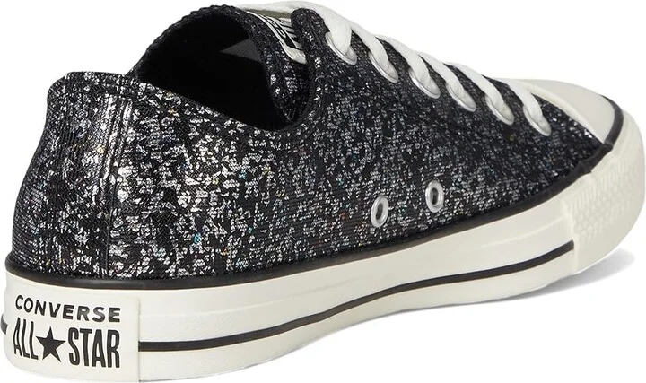 Converse Chuck Taylor All Star Glitter Women's Shoes Black/Egret/Black : 5 B - Medium, Rubber - Image 4