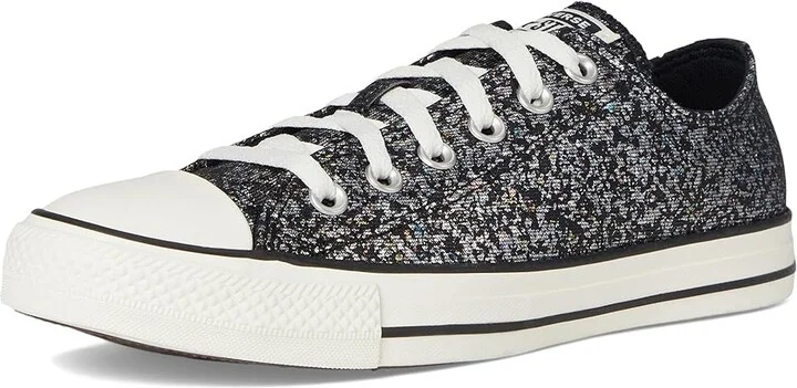 Converse Chuck Taylor All Star Glitter Women's Shoes Black/Egret/Black : 5 B - Medium, Rubber - Image 5