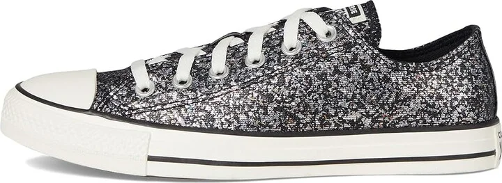 Converse Chuck Taylor All Star Glitter Women's Shoes Black/Egret/Black : 5 B - Medium, Rubber - Image 6