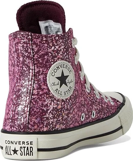 Converse Chuck Taylor All Star Glitter Women's Shoes Orchid Abyss/Egret/Black : 6 B - Medium, Synthetic - Image 4