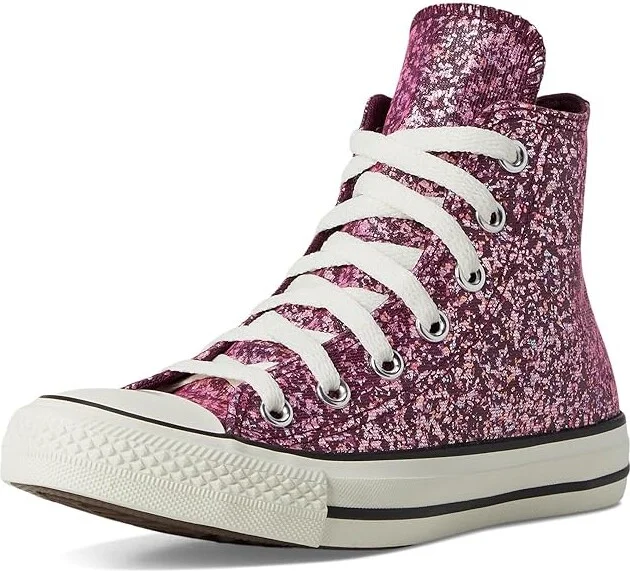 Converse Chuck Taylor All Star Glitter Women's Shoes Orchid Abyss/Egret/Black : 6 B - Medium, Synthetic - Image 5