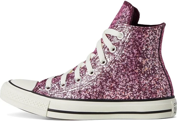 Converse Chuck Taylor All Star Glitter Women's Shoes Orchid Abyss/Egret/Black : 6 B - Medium, Synthetic - Image 6