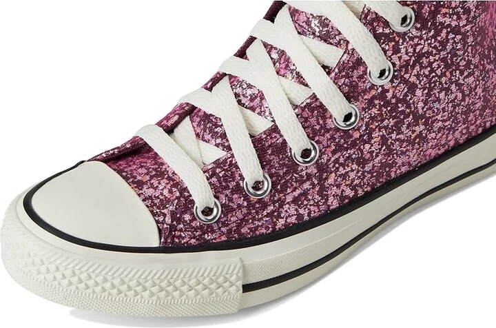 Converse Chuck Taylor All Star Glitter Women's Shoes Orchid Abyss/Egret/Black : 6 B - Medium, Synthetic - Image 7