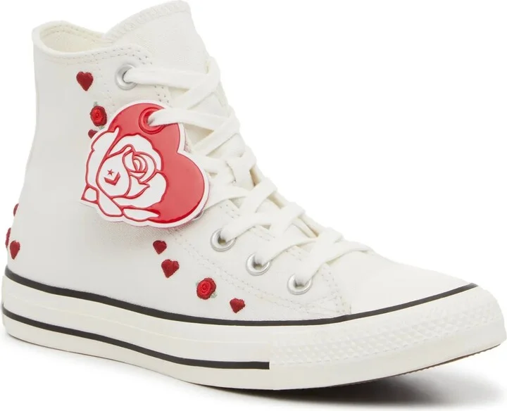 Converse Chuck Taylor All Star Heart & Rose HighTop Sneaker