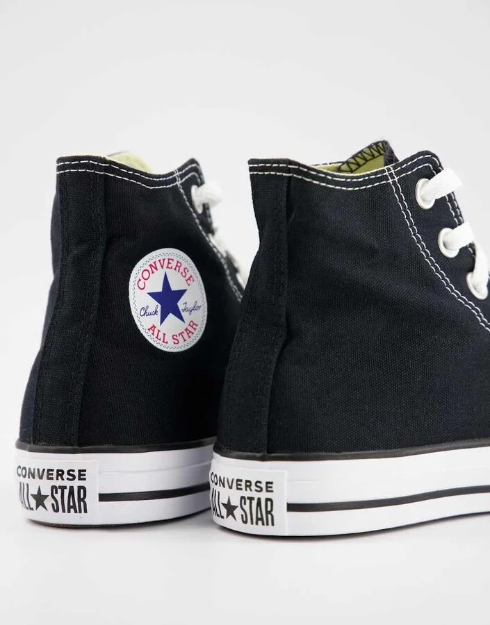 Converse Chuck Taylor All Star Hi canvas sneakers in black - Image 2
