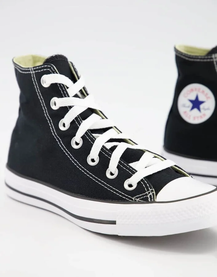Converse Chuck Taylor All Star Hi canvas sneakers in black - Image 4