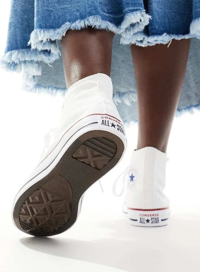 Converse Chuck Taylor All Star Hi canvas sneakers in white - Image 4