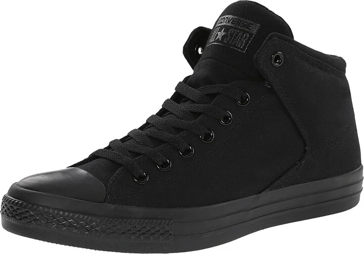Converse Chuck Taylor All Star High Street Sneaker Lace up casual Shoes Black/Black/Black : Men's 6.5 - Women's 8.5 Medium, Canvas - Image 2