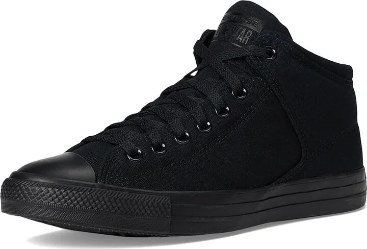 Converse Chuck Taylor All Star High Street Sneaker Lace up casual Shoes Black/Black/Black : Men's 6.5 - Women's 8.5 Medium, Canvas - Image 6