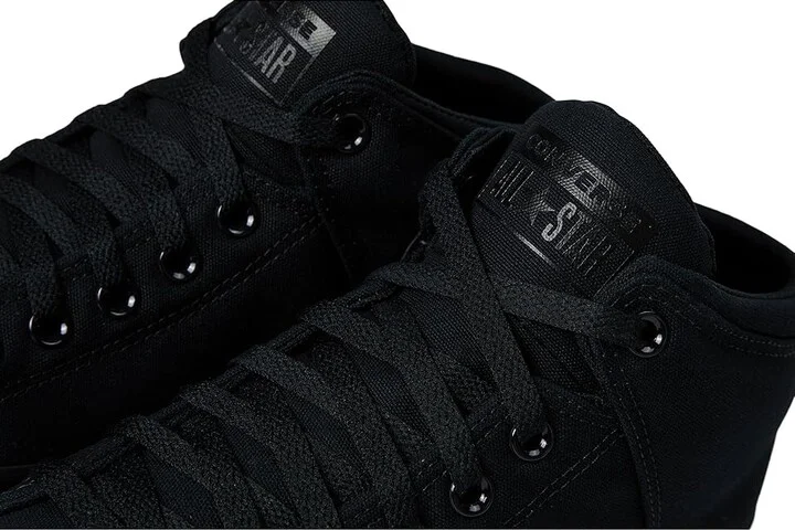 Converse Chuck Taylor All Star High Street Sneaker Lace up casual Shoes Black/Black/Black : Men's 6.5 - Women's 8.5 Medium, Canvas - Image 8