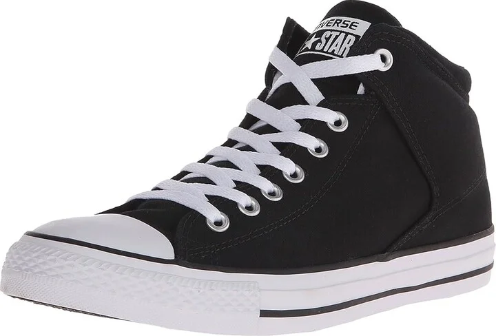 Converse Chuck Taylor All Star High Street Sneaker Lace up casual Shoes Black/Black/White : Men's 3 - Women's 5 Medium, Canvas - Image 2