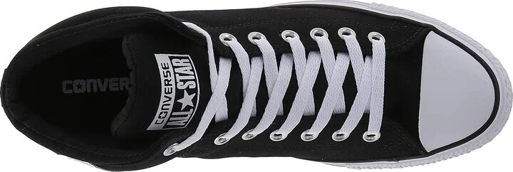 Converse Chuck Taylor All Star High Street Sneaker Lace up casual Shoes Black/Black/White : Men's 3 - Women's 5 Medium, Canvas - Image 3