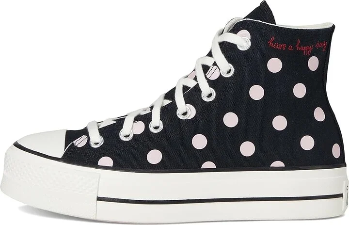 Converse Chuck Taylor All Star High-Top Platform Sneaker Women's Cold Weather Boots Black/Summit Pink/Egret : 7 M, Canvas - Image 6