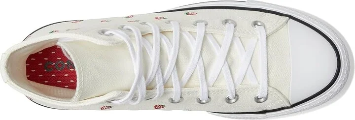Converse Chuck Taylor All Star High-Top Platform Sneaker Women's Cold Weather Boots Egret/Soft Red/White : 7.5 M, Canvas - Image 2