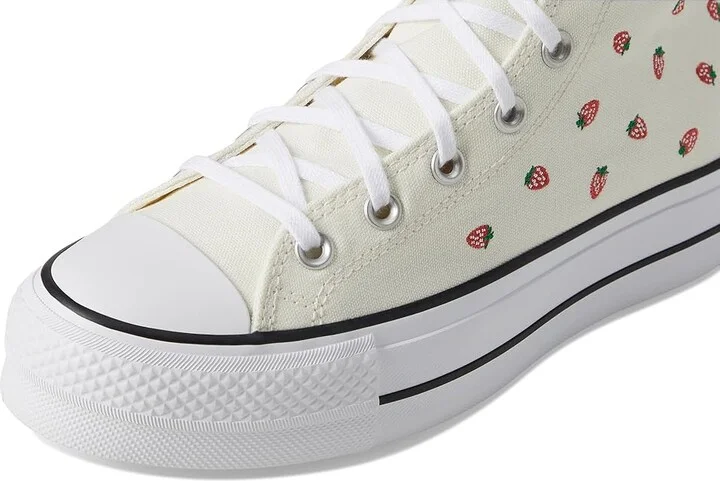Converse Chuck Taylor All Star High-Top Platform Sneaker Women's Cold Weather Boots Egret/Soft Red/White : 7.5 M, Canvas - Image 7