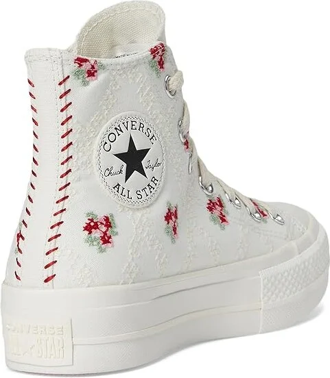 Converse Chuck Taylor All Star High-Top Platform Sneaker Women's Cold Weather Boots Vintage White/Horizon Pink/Egret : 8.5 M, Canvas - Image 4