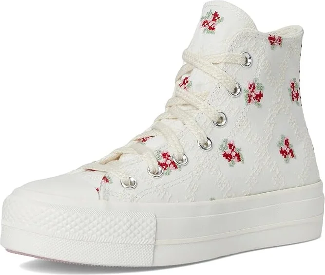 Converse Chuck Taylor All Star High-Top Platform Sneaker Women's Cold Weather Boots Vintage White/Horizon Pink/Egret : 8.5 M, Canvas - Image 5