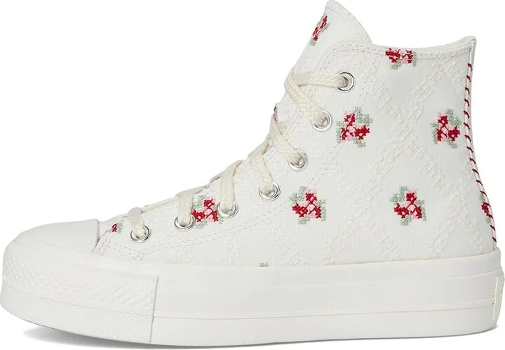 Converse Chuck Taylor All Star High-Top Platform Sneaker Women's Cold Weather Boots Vintage White/Horizon Pink/Egret : 8.5 M, Canvas - Image 6