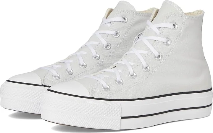 Converse Chuck Taylor All Star High-Top Platform Sneaker Women's Shoes Barely Grey/White/Black : 5.5 B - Medium