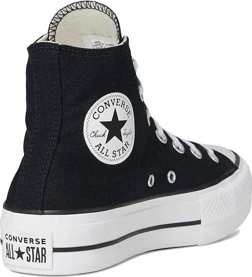 Converse Chuck Taylor All Star High-Top Platform Sneaker Women's Shoes Black : 10 B - Medium, Canvas - Image 4
