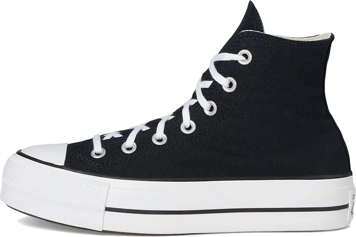 Converse Chuck Taylor All Star High-Top Platform Sneaker Women's Shoes Black : 10 B - Medium, Canvas - Image 6