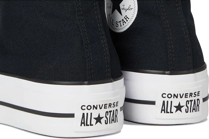 Converse Chuck Taylor All Star High-Top Platform Sneaker Women's Shoes Black : 10 B - Medium, Canvas - Image 7