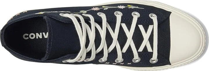 Converse Chuck Taylor All Star High-Top Platform Sneaker Women's Shoes Black/Egret/Flamingo Fade : 5.5 B - Medium, Canvas - Image 2
