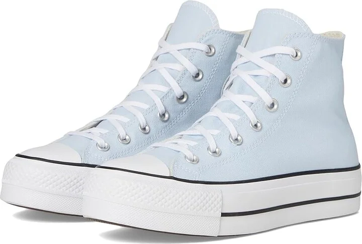 Converse Chuck Taylor All Star High-Top Platform Sneaker Women's Shoes Blue Supermoon/Natural Ivory/Black : 7 B - Medium, Canvas