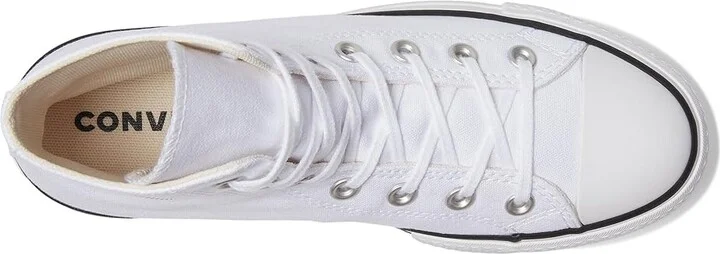 Converse Chuck Taylor All Star High-Top Platform Sneaker Women's Shoes Optical White : 10 B - Medium, Canvas - Image 2