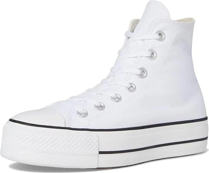 Converse Chuck Taylor All Star High-Top Platform Sneaker Women's Shoes Optical White : 10 B - Medium, Canvas - Image 5