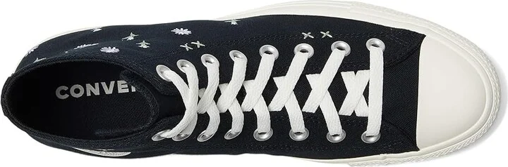 Converse Chuck Taylor All Star High-Top Sneaker Classic Shoes Black/Egret/Foothill Green : Men's 4.5 - Women's 6.5 Medium, Canvas - Image 2