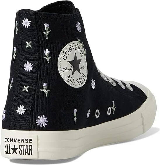 Converse Chuck Taylor All Star High-Top Sneaker Classic Shoes Black/Egret/Foothill Green : Men's 4.5 - Women's 6.5 Medium, Canvas - Image 4