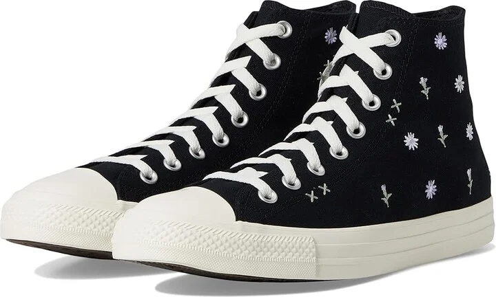 Converse Chuck Taylor All Star High-Top Sneaker Classic Shoes Black/Egret/Foothill Green : Men's 4.5 - Women's 6.5 Medium, Canvas