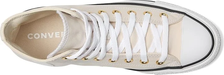 Converse Chuck Taylor All Star High-Top Sneaker Classic Shoes Light Dune/White/Gold : Men's 3.5 - Women's 5.5 Medium, Canvas - Image 2