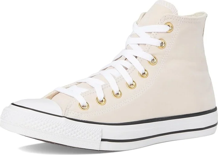 Converse Chuck Taylor All Star High-Top Sneaker Classic Shoes Light Dune/White/Gold : Men's 3.5 - Women's 5.5 Medium, Canvas - Image 5