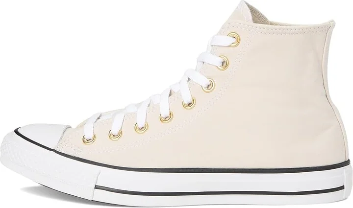 Converse Chuck Taylor All Star High-Top Sneaker Classic Shoes Light Dune/White/Gold : Men's 3.5 - Women's 5.5 Medium, Canvas - Image 6
