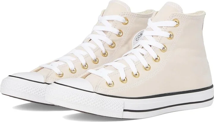 Converse Chuck Taylor All Star High-Top Sneaker Classic Shoes Light Dune/White/Gold : Men's 3.5 - Women's 5.5 Medium, Canvas
