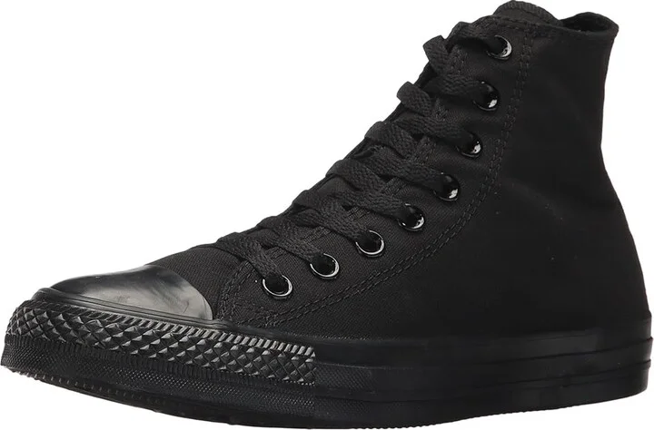 Converse Chuck Taylor All Star High-Top Sneaker Classic Shoes Monochrome Black : Men's 11 - Women's 13 Medium, Canvas - Image 2