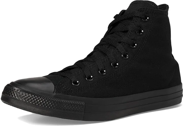 Converse Chuck Taylor All Star High-Top Sneaker Classic Shoes Monochrome Black : Men's 11 - Women's 13 Medium, Canvas - Image 6