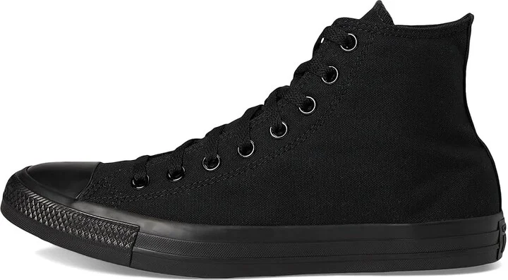 Converse Chuck Taylor All Star High-Top Sneaker Classic Shoes Monochrome Black : Men's 11 - Women's 13 Medium, Canvas - Image 7