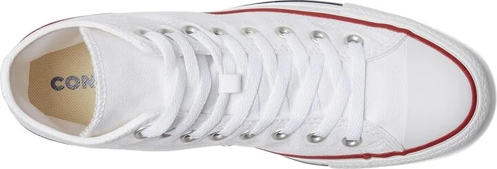 Converse Chuck Taylor All Star High-Top Sneaker Classic Shoes Optical White : Men's 17 - Women's 19 Medium, Canvas - Image 3