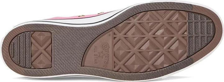 Converse Chuck Taylor All Star High-Top Sneaker Classic Shoes Watermelon Pink/White/Gold : Men's 6 - Women's 8 Medium, Canvas - Image 3