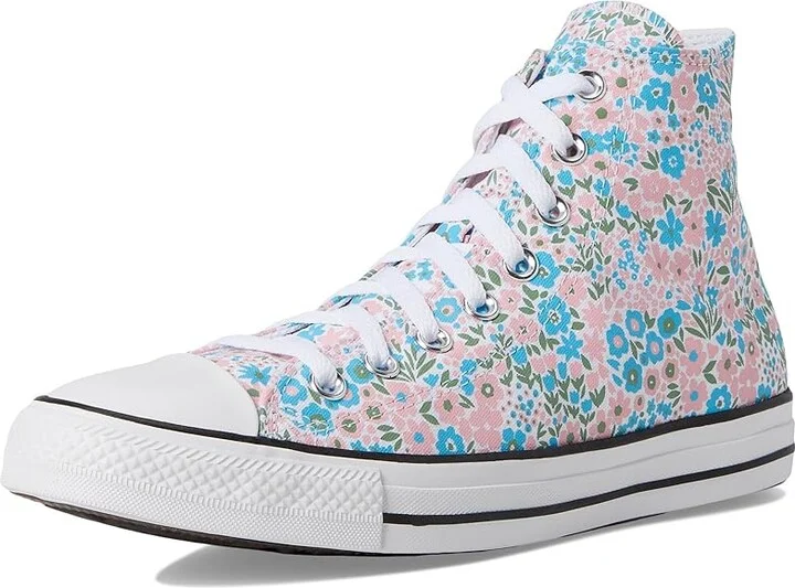 Converse Chuck Taylor All Star High-Top Sneaker Classic Shoes White/Gnarly Blue : Men's 9 - Women's 11 Medium, Canvas - Image 5