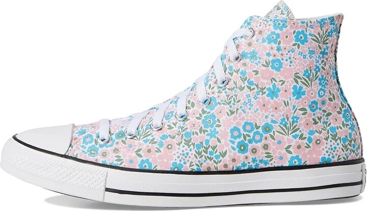 Converse Chuck Taylor All Star High-Top Sneaker Classic Shoes White/Gnarly Blue : Men's 9 - Women's 11 Medium, Canvas - Image 6